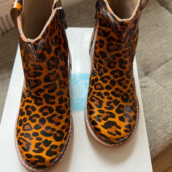 NIB Elephantito patent leopard boots sz 13 - Picture 4 of 8